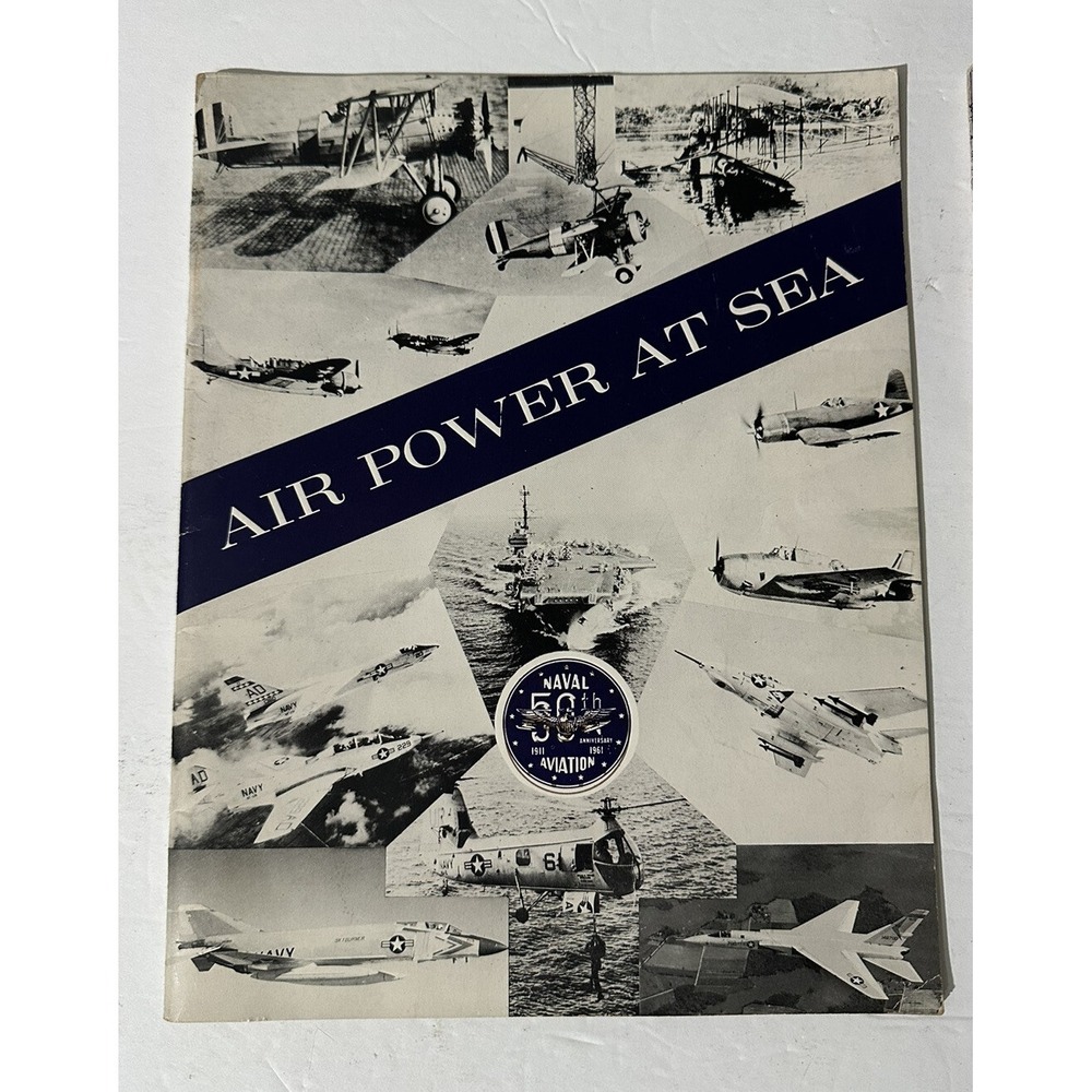 Air Power at Sea, Naval Force Atlantic Fleet, 50th Ann Naval Air Lot Of 2 Navy - Picture 4 of 12